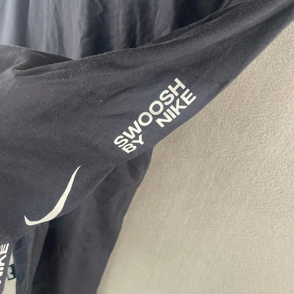 Nike Swoosh Long Sleeve T-Shirt Men's Large Tall Black